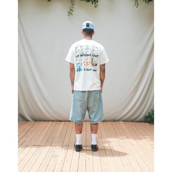 FREE reFILLS Readywear Clothing Men's T-Shirt Fomo Heavyweight Relaxed Fit Tee - Picture 3 of 5